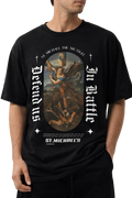 St. Michael's "Defend us in Battle" Heavyweight Oversized T-Shirt