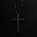 The Essential Cross Black Stainless Steel Necklace