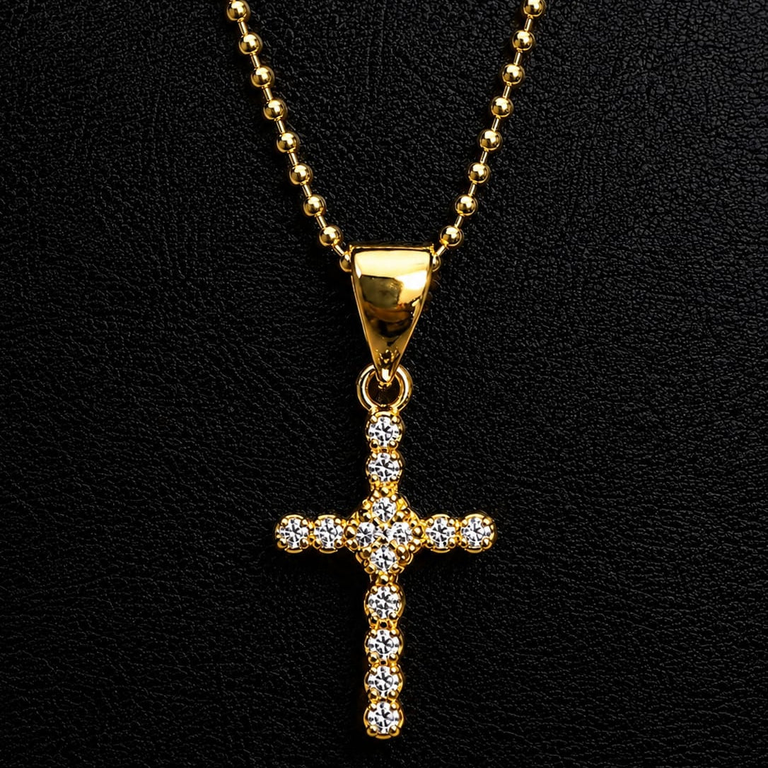 Golden Faith Cross Necklace