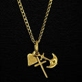 14K Gold Faith, Hope & Love Pendant