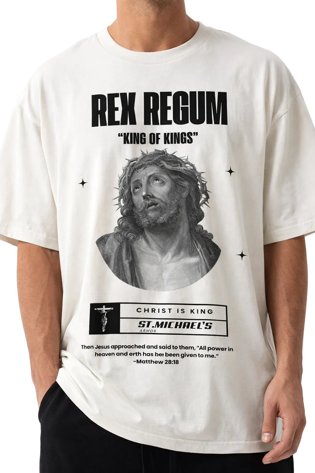 Rex Regum Tee "King of Kings" Heavyweight Oversized T-Shirt