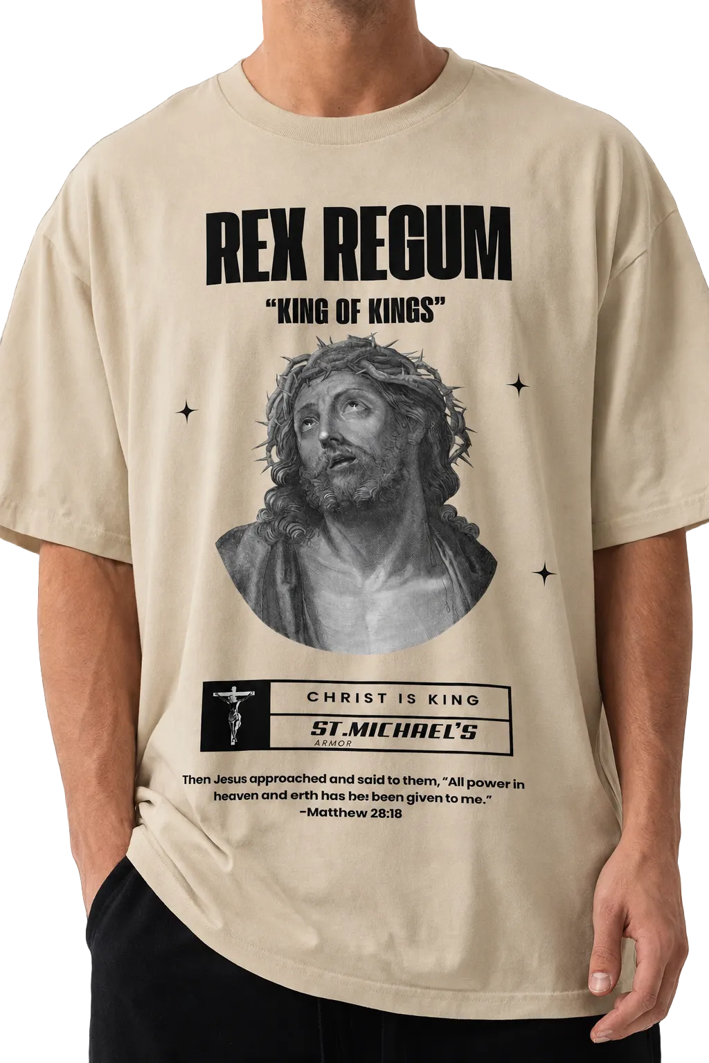Rex Regum Tee "King of Kings" Heavyweight Oversized T-Shirt